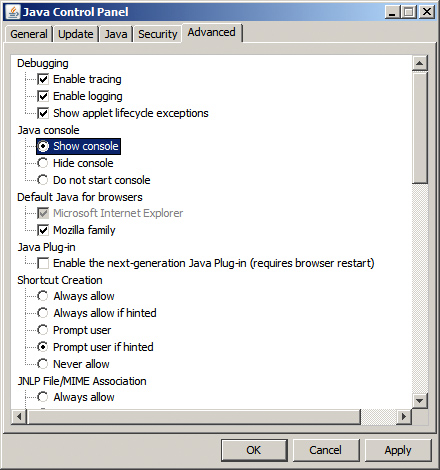 Java-console-logging