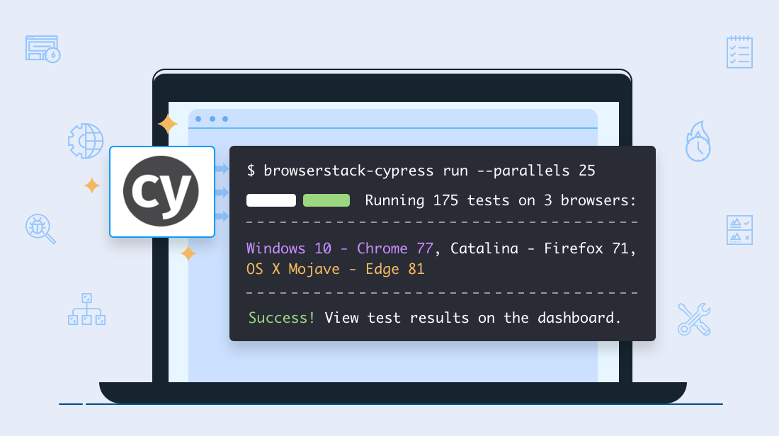 Cypress cross browser testing on the cloud with BrowserStack