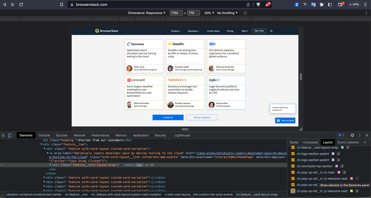 Introducing Layout Testing for Visual Testing