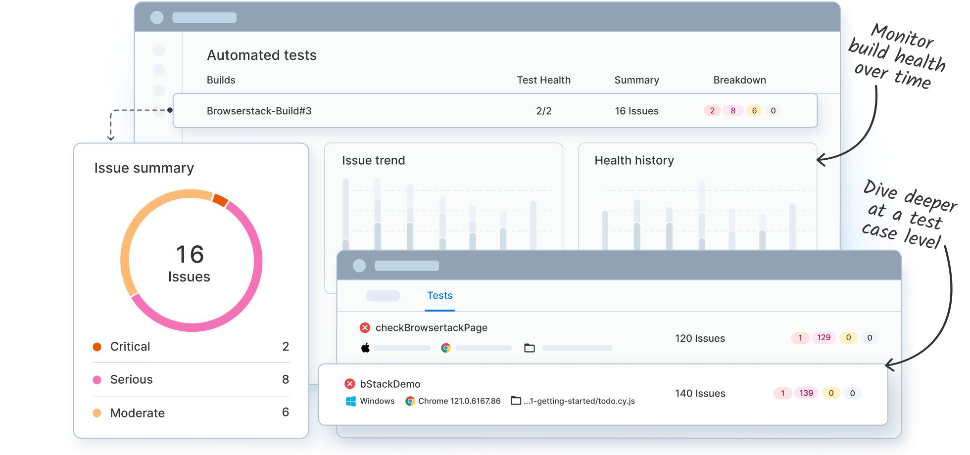 Plug and play accessibility testing automation