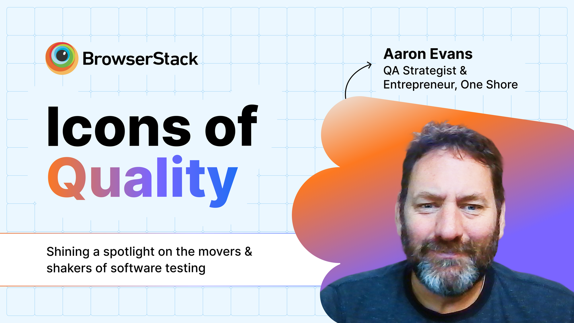 Honoring #IconsOfQuality: Aaron Evans, One Shore