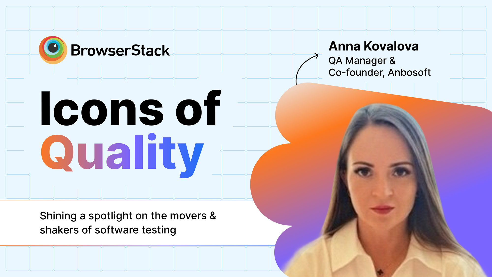 Honoring #IconsOfQuality: Anna Kovalova, Anbosoft