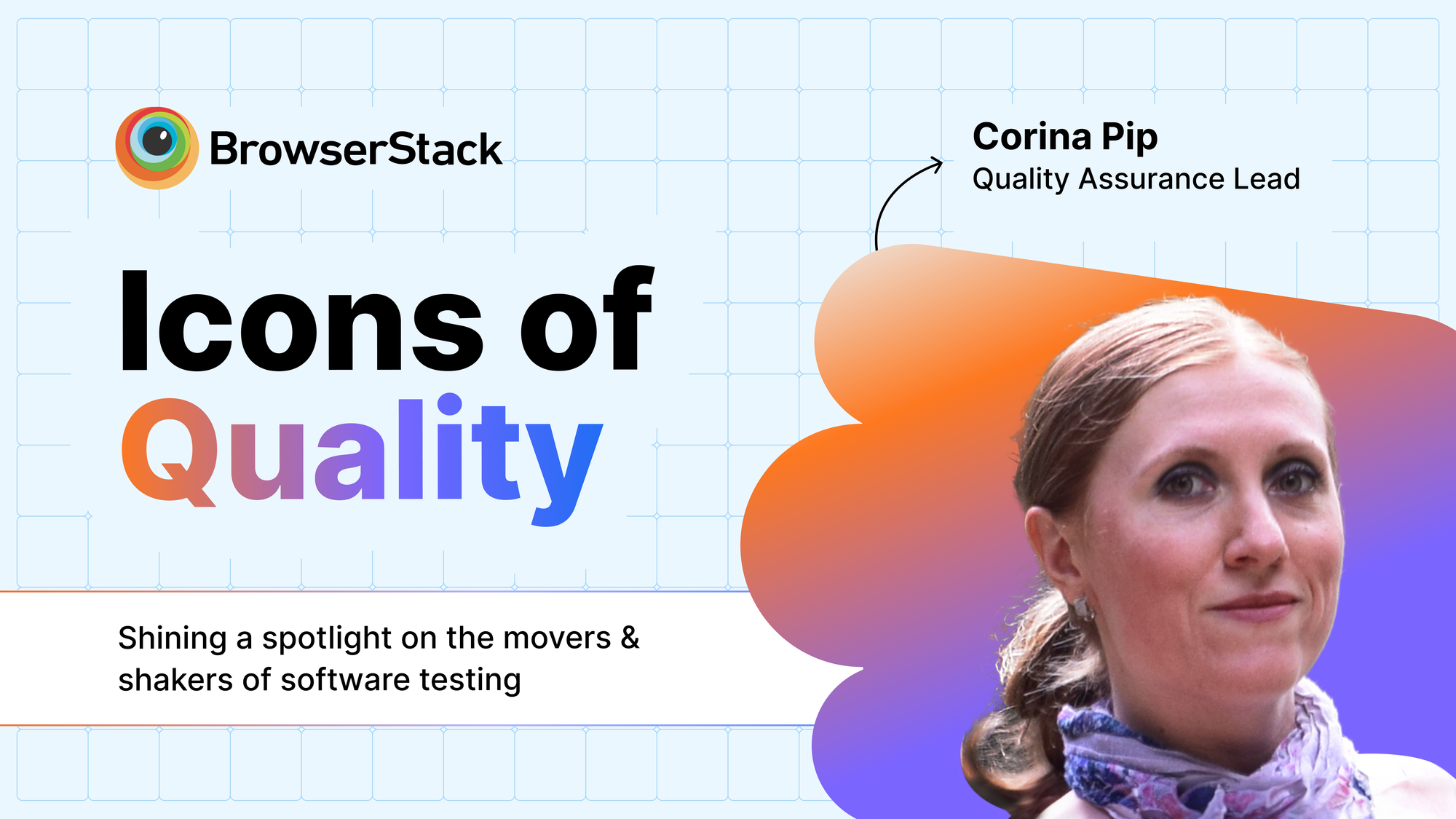 Honoring #IconsOfQuality: Corina Pip, QA Lead