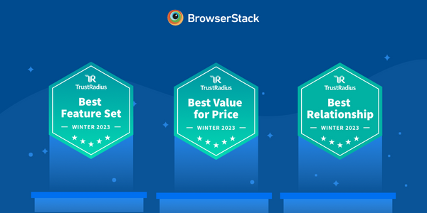 BrowserStack Wins TrustRadius Winter 2023 Best of Awards