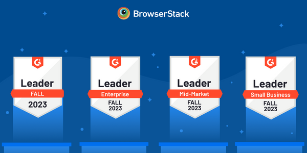 Top of the charts, once again! BrowserStack is a Leader in the G2 Fall 2023 Report.