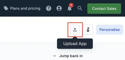 Upload apps from the App Automate Dashboard