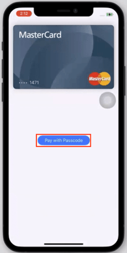 Apple Pay with sample card