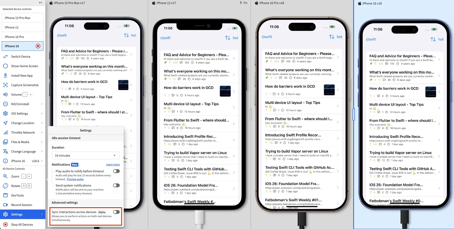 The Enable interaction sync toggle in the settings prompt.
