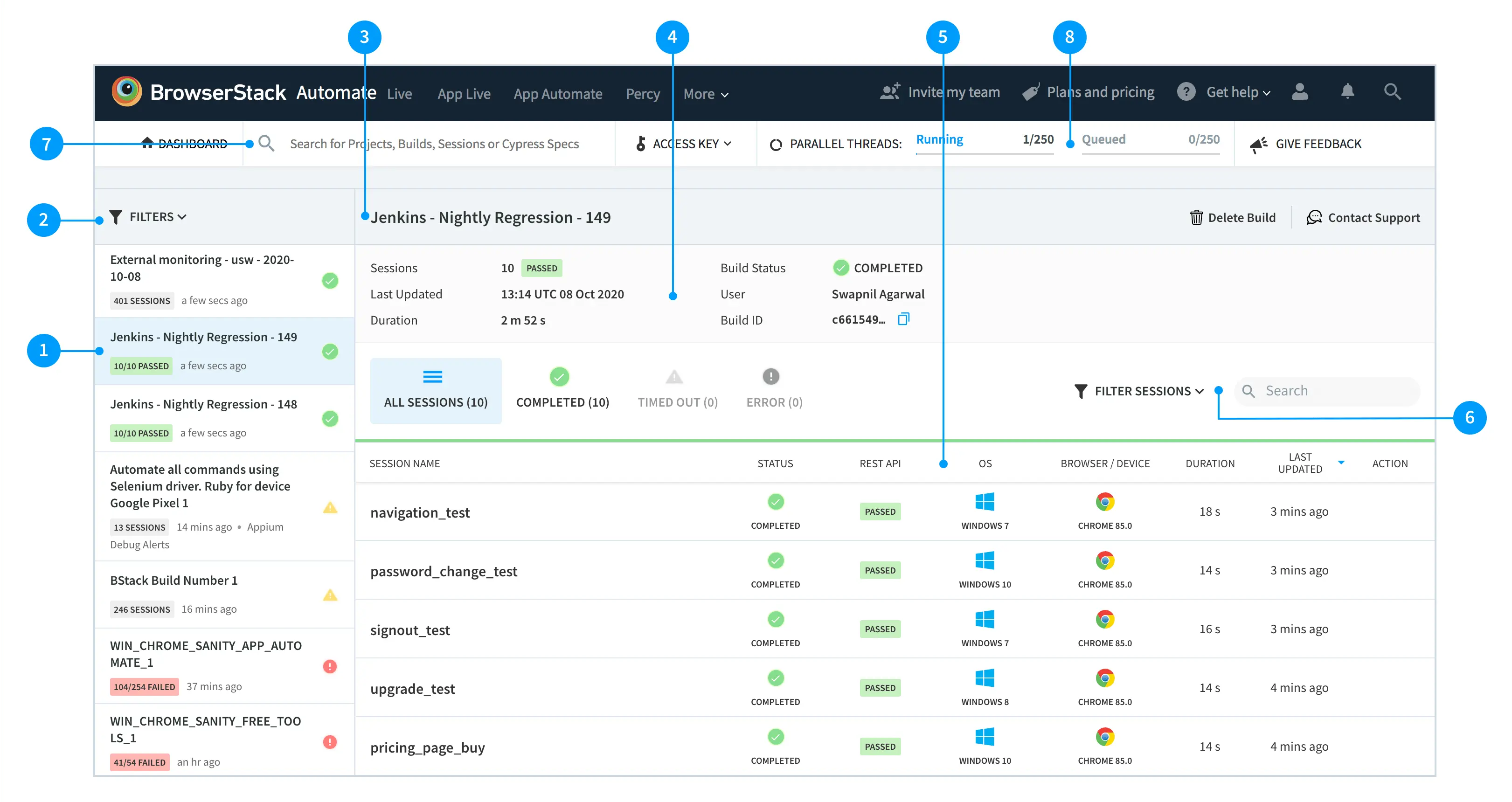 Build View of the New Automate Dashboard