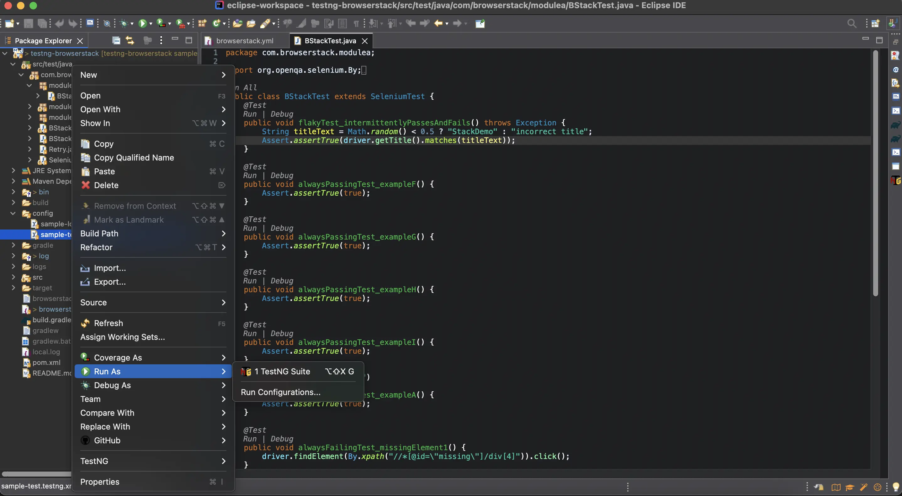 Eclipse IDE Configuration
