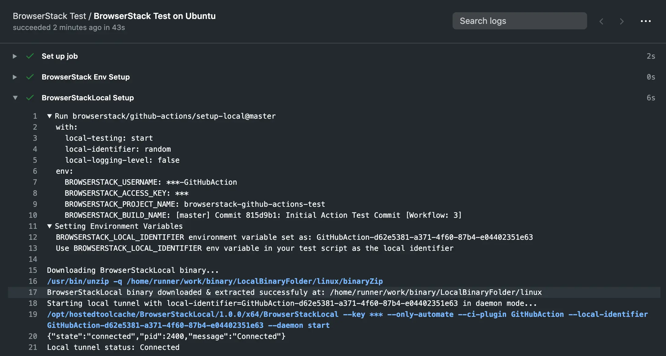 Selenium Github Actions Console Logs on Github Workflow console