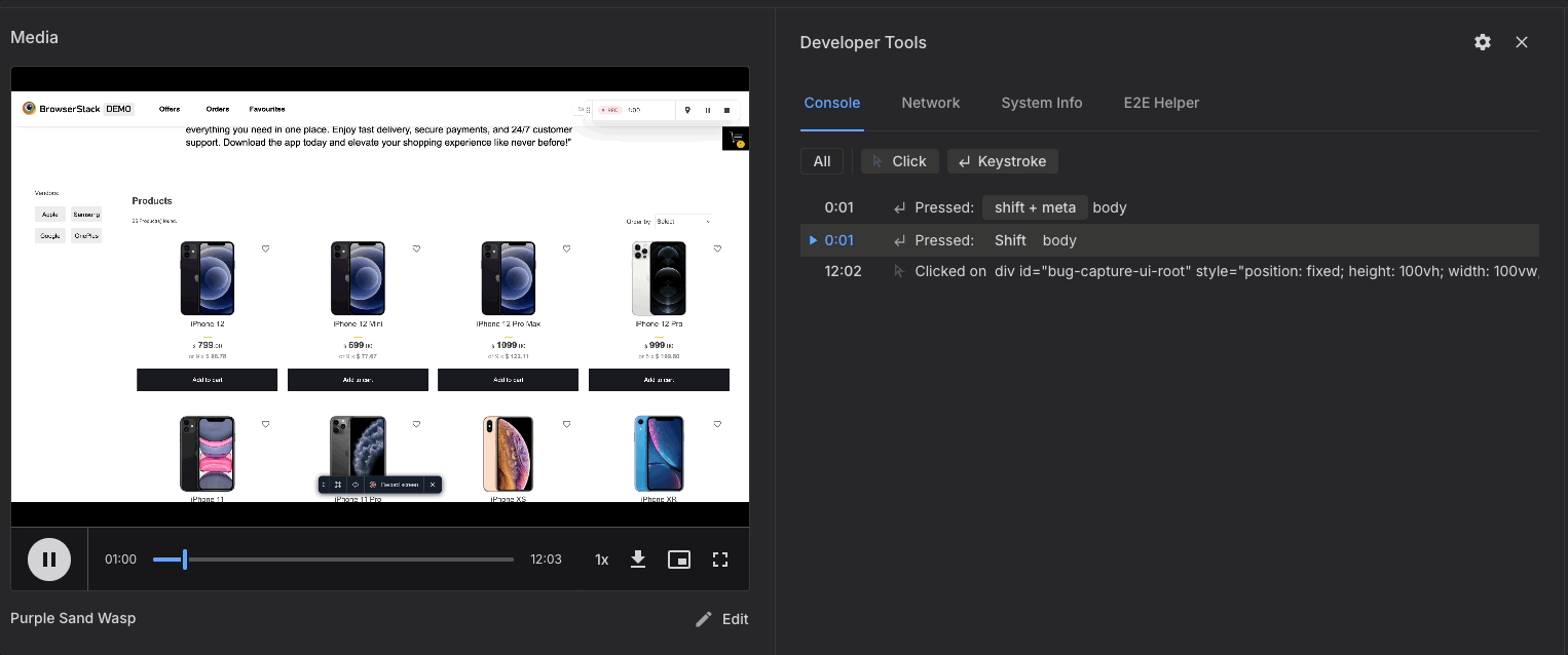 Video sync functionality