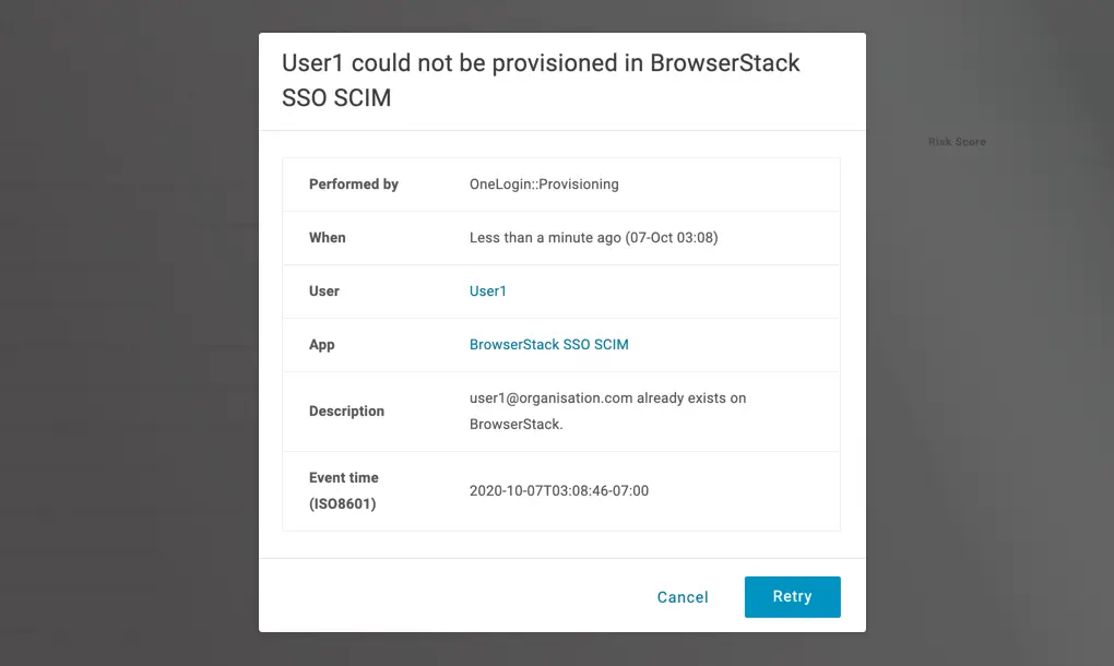 User already present on Browserstack