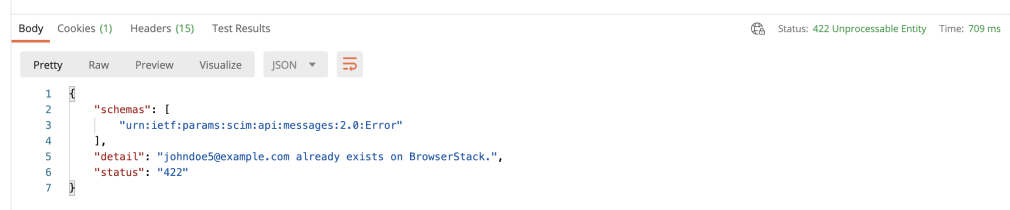 Troubleshooting user already present on BrowserStack under a different organization