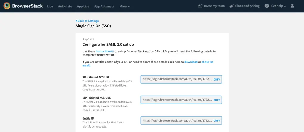 Configuring IdP