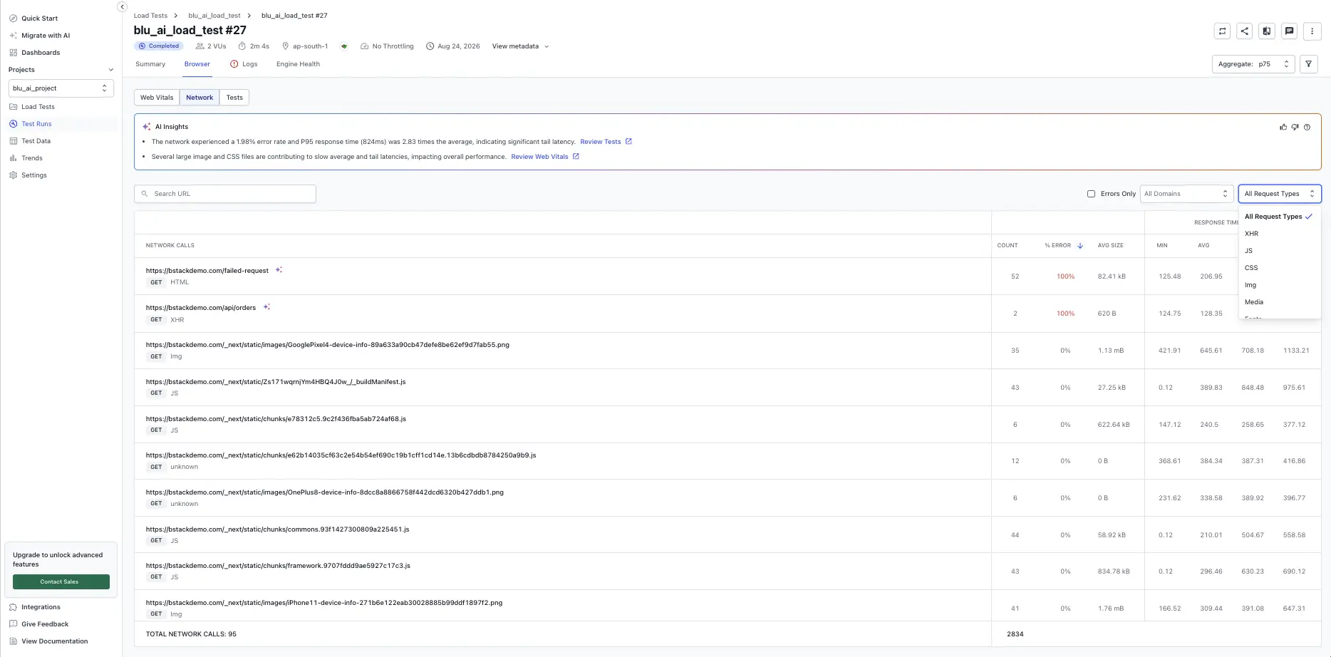 Network filtering options