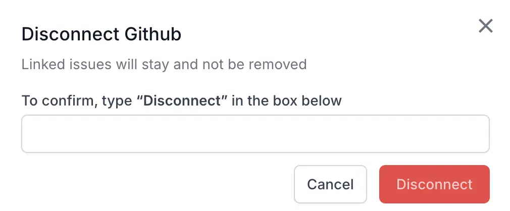 Enter disconnect GitHub from Low Code Automation