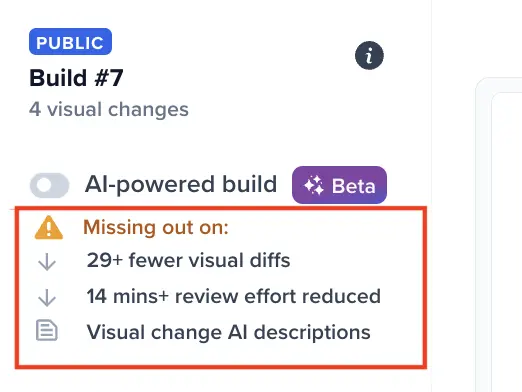 Build level ROI