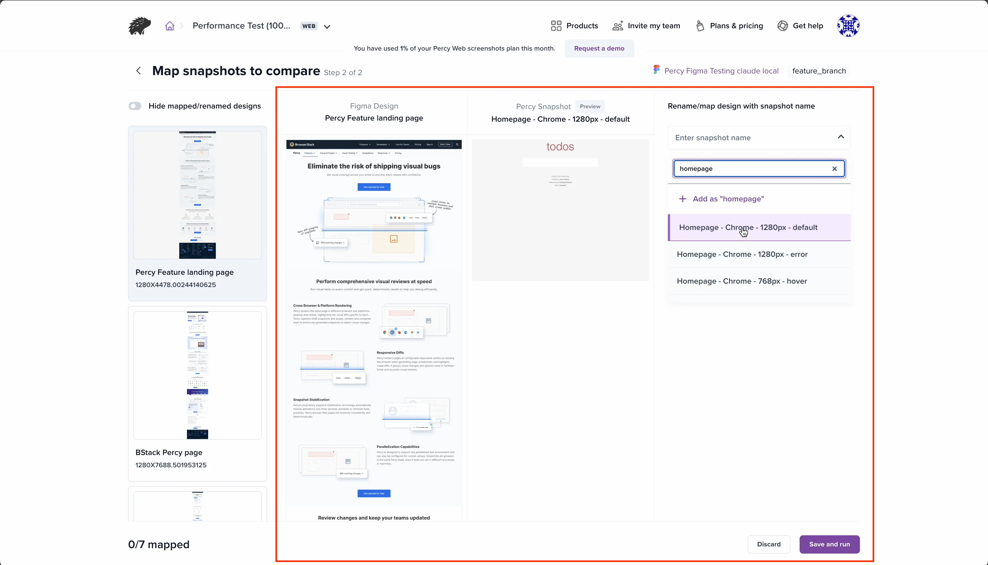 Side-by-side preview of a Figma design and its matching snapshot, with a Preview badge on the snapshot column