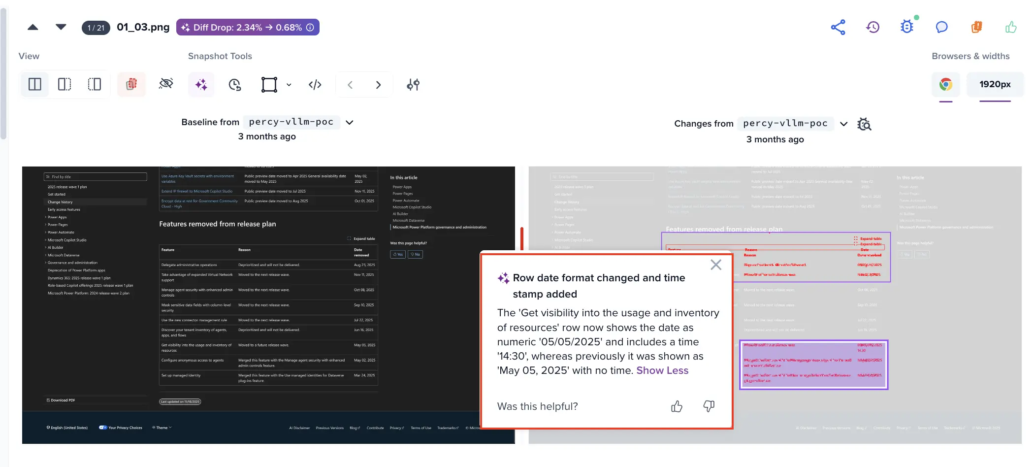 AI NL description showing results from text validation prompt