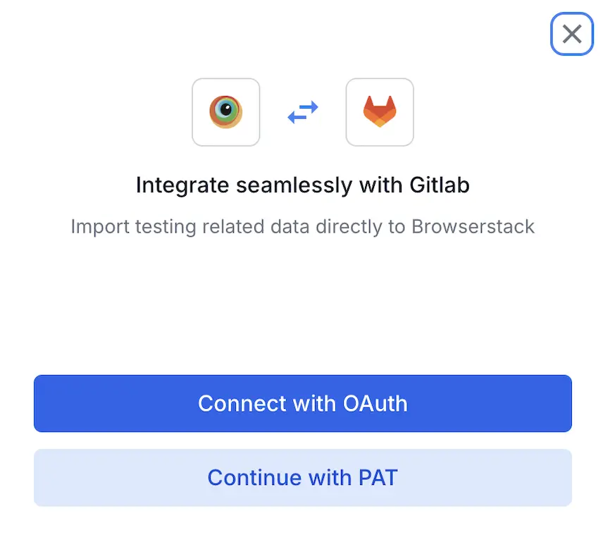 Select authentication method