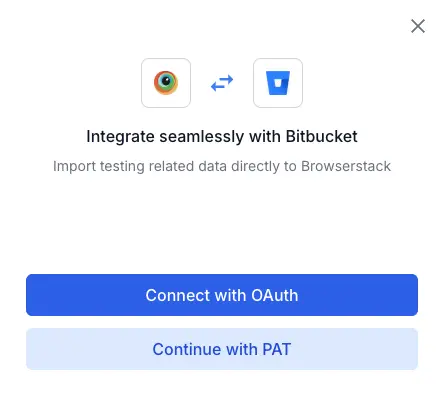 Steps to connect the Bitbucket Pipelines integration in Quality Engineering Insights