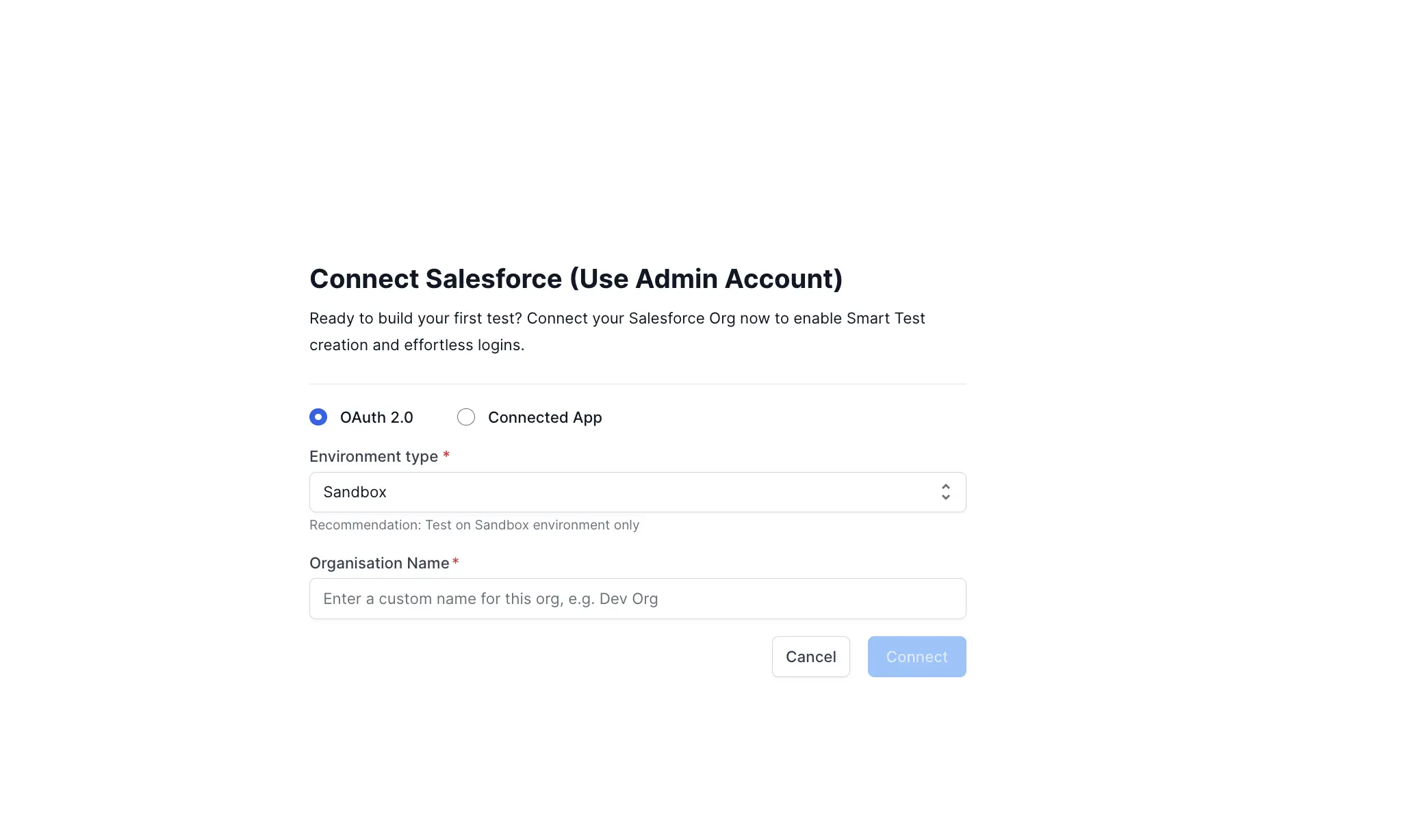 Connect to Salesforce using OAuth 2.0