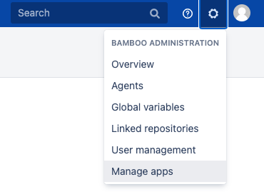 Choose Manage Apps in settings