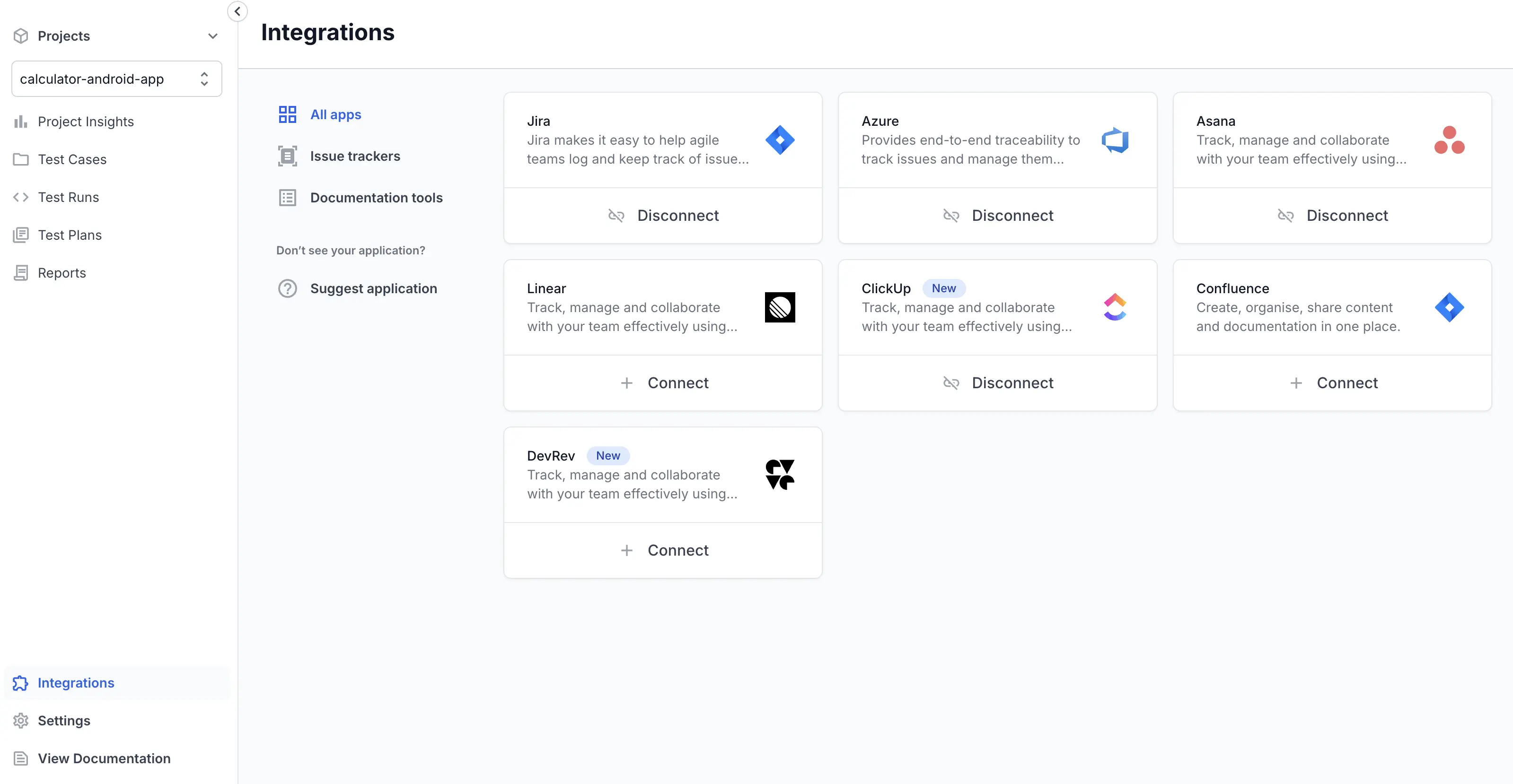 Select Confluence in the requirements field