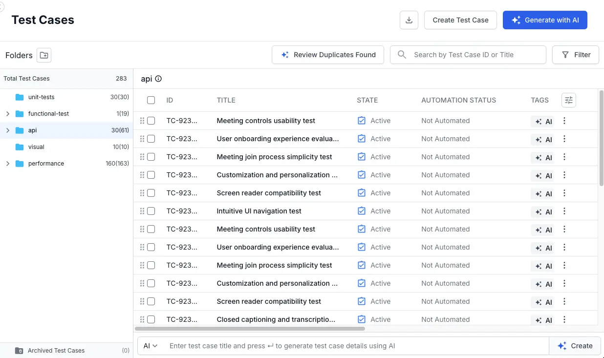 Click Review Duplicates Found button