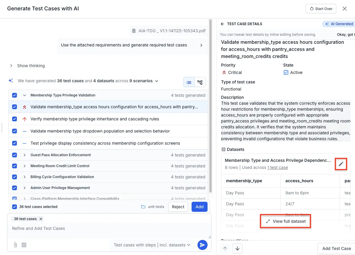 Click view full dataset