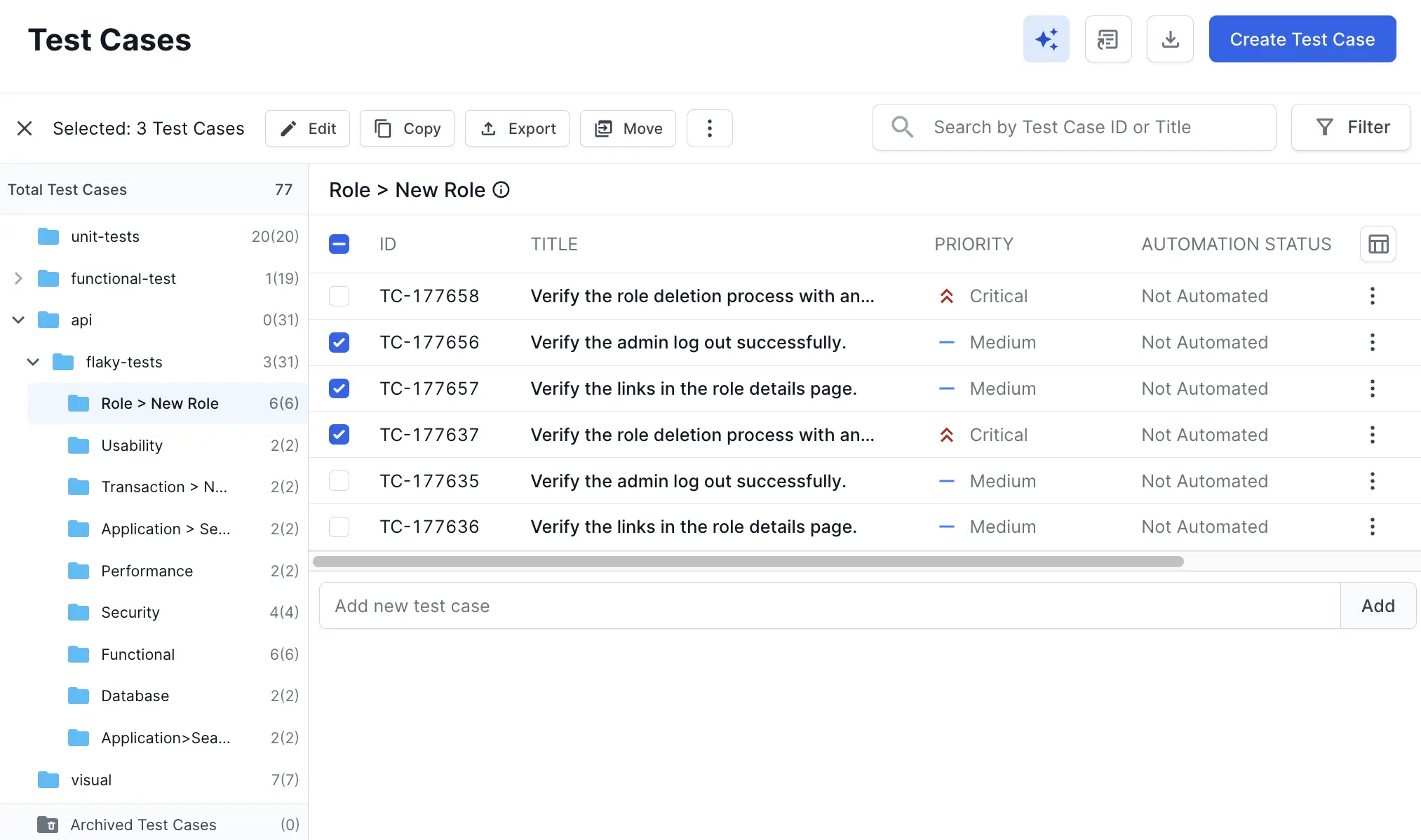 Copy Or Move Test Cases Browserstack Docs