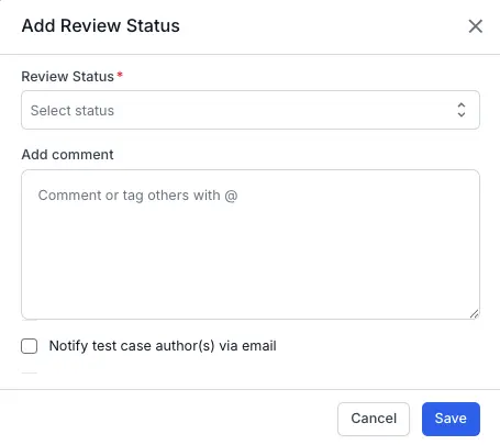 Update add review status window as necessary