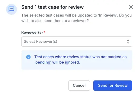 Select one or more reviewers