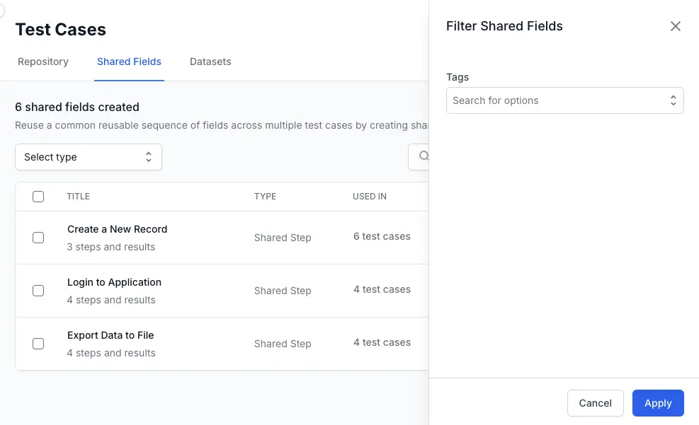 Select the filters and click apply