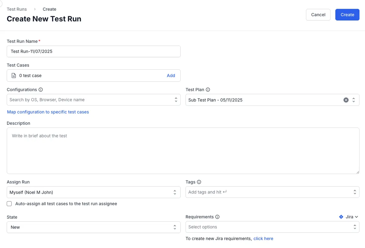 Add necessary information in the fields