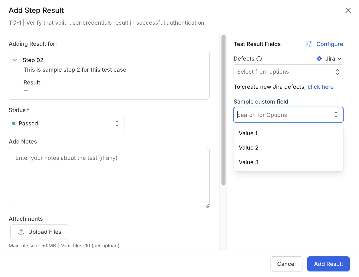 Update the required custom fields