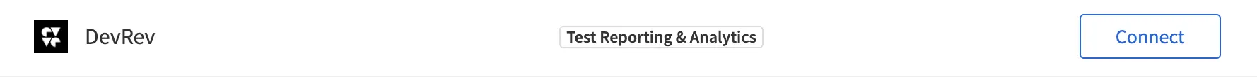 Select the Connect button under the DevRev logo in 'Project Management Tools'