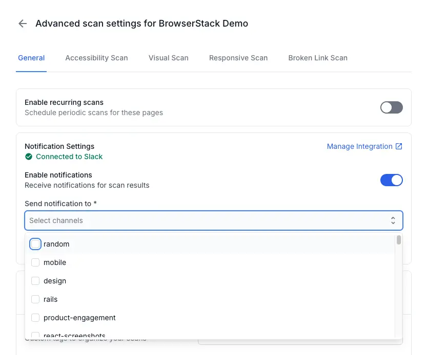 Enable Notifications toggle in the ON position