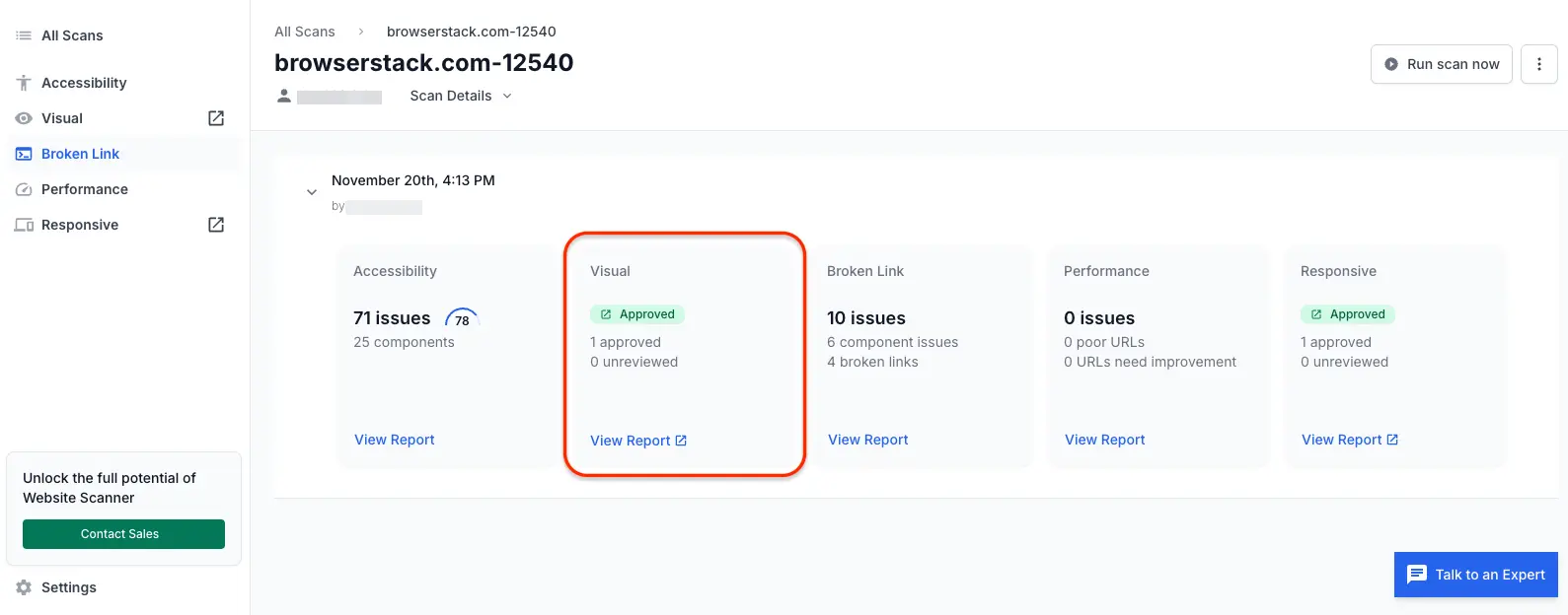 Review generated build