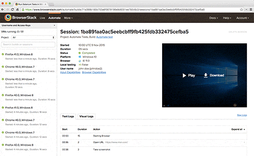 Automate Video UI