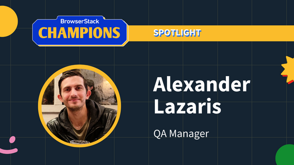 Champions Spotlight - Alexander Lazaris